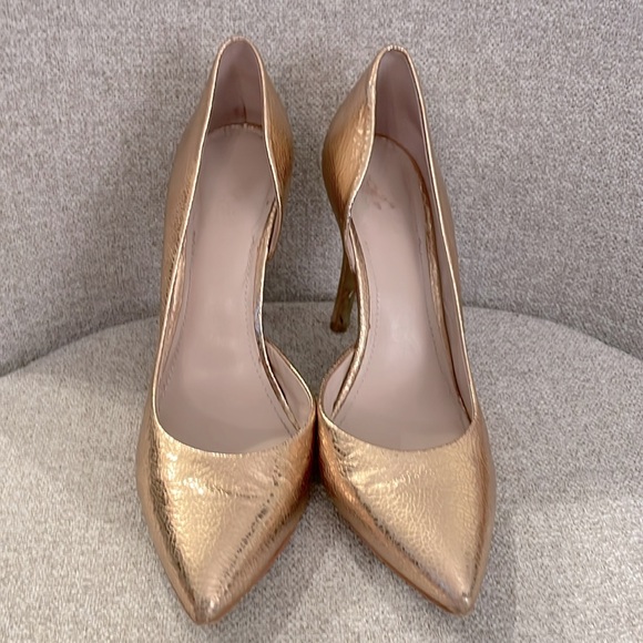 Vince Camuto rose gold shattered metallic Halona pumps size 7.5 - Picture 2 of 15